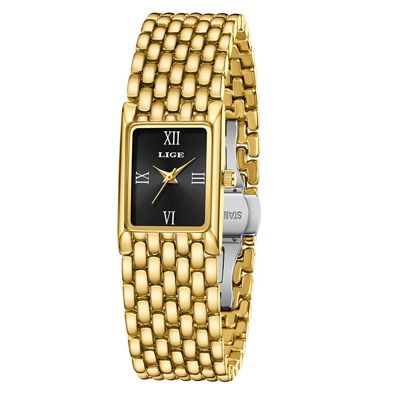 LIGE Elegance Gold Black#Color_Gold Black